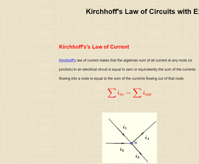 LeyKirchhoff