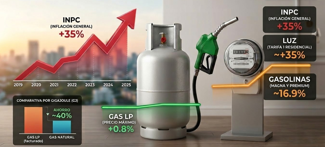 Precios Energéticos 2019-2025 El Balance Ciudadano INPC Gasolinas Magana Premium Luz Precios Energéticos 2019-2025 El Balance Ciudadano INPC Gasolinas Magana Premium Luz